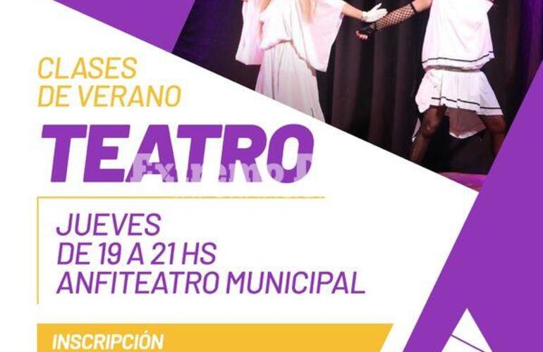 Imagen de Talleres culturales, clases de verano: Teatro