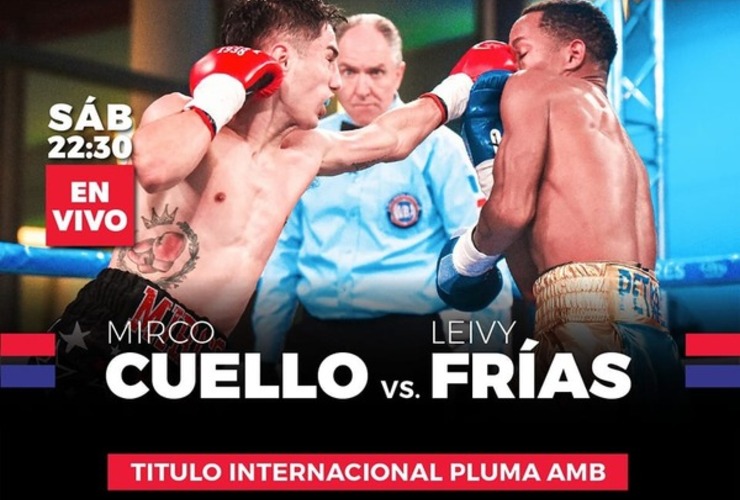 Imagen de Mirco Cuello peleará el sábado a la noche en Panamá ante Leivy Frías.