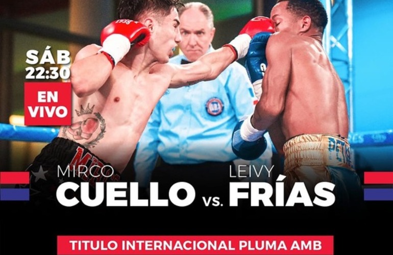 Imagen de Mirco Cuello peleará el sábado a la noche en Panamá ante Leivy Frías.