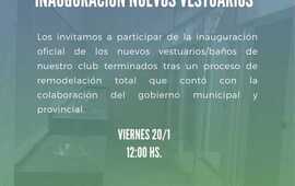 Imagen de Inauguraci&oacute;n de nuevos vestuarios y ba&ntilde;os de Damas del Rowing Club.