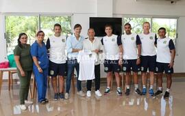 Imagen de Salud: Vacunaci&oacute;n Covid-19 al plantel profesional de Rosario Central