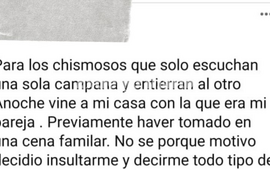 Imagen de El denunciado por presunta golpiza a una mujer realiz&oacute; un descargo a trav&eacute;s de las redes sociales