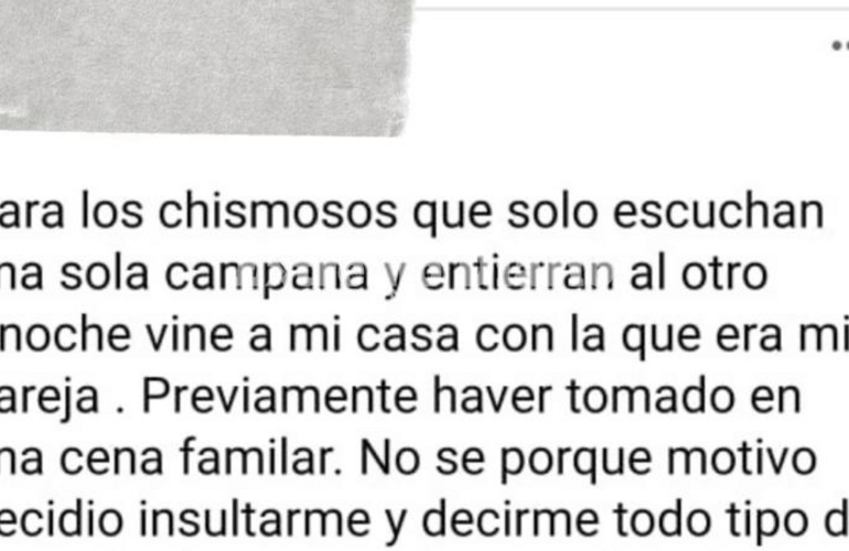 Imagen de El denunciado por presunta golpiza a una mujer realizó un descargo a través de las redes sociales