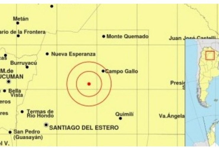 Imagen de Se registró un sismo de 6,5 grados en Santiago del Estero