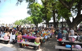 Imagen de Uni&oacute;n organiz&oacute; el �Asado a la Banderita� con una gran concurrencia de familias