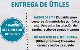 Imagen de Sindicato de Empleados de Comercio: Entrega de &uacute;tiles escolares