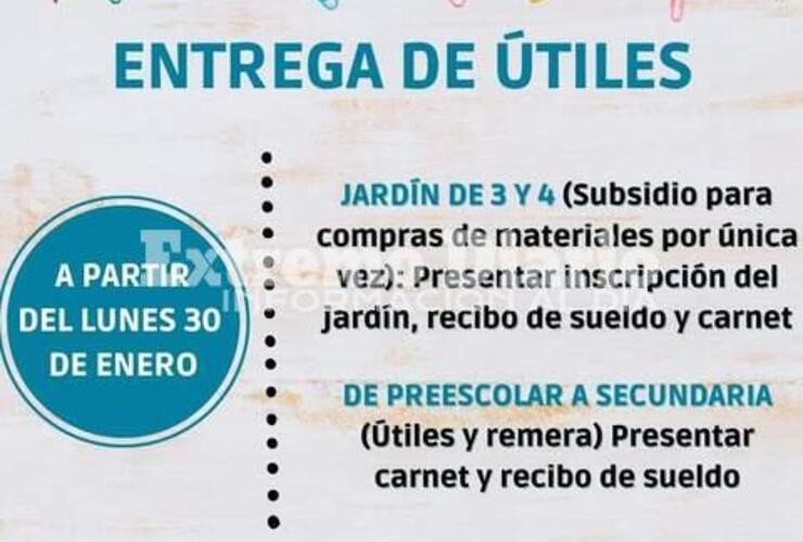 Imagen de Sindicato de Empleados de Comercio: Entrega de útiles escolares