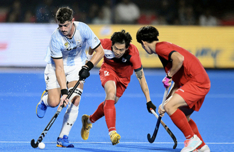 Imagen de Los Leones perdieron ante Corea del Sur y quedaron eliminados del Mundial de India.