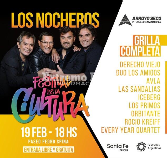 Imagen de Grilla de artistas que actuar&aacute;n en el Festival de la Cultura 2023