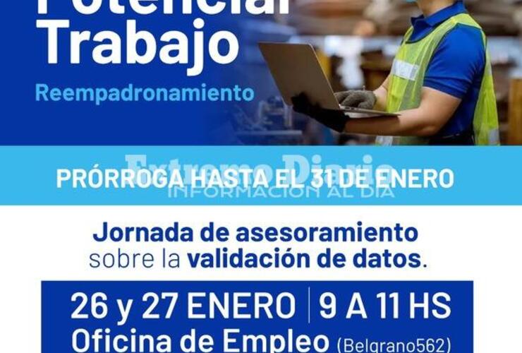 Imagen de Potenciar Trabajo: Jornada de asesoramiento sobre validación de datos