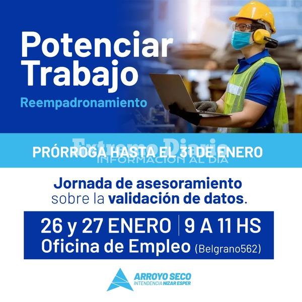 Imagen de Potenciar Trabajo: Jornada de asesoramiento sobre validaci&oacute;n de datos