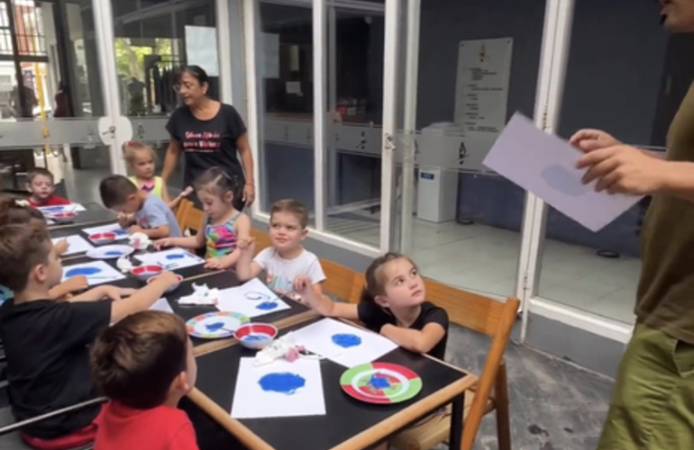 Imagen de Taller de Pintura, en la Escuela de Verano de Labarra Ol&iacute;mpica.