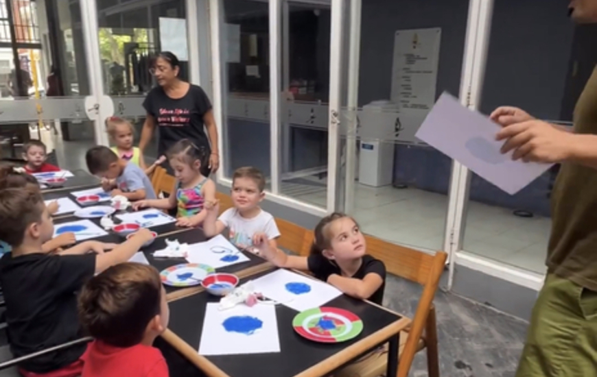 Imagen de Taller de Pintura, en la Escuela de Verano de Labarra Ol&iacute;mpica.