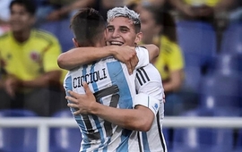 Imagen de Sudamericano Sub 20: Argentina le gan&oacute; 1 a 0 a Per&uacute; y sue&ntilde;a con clasficar