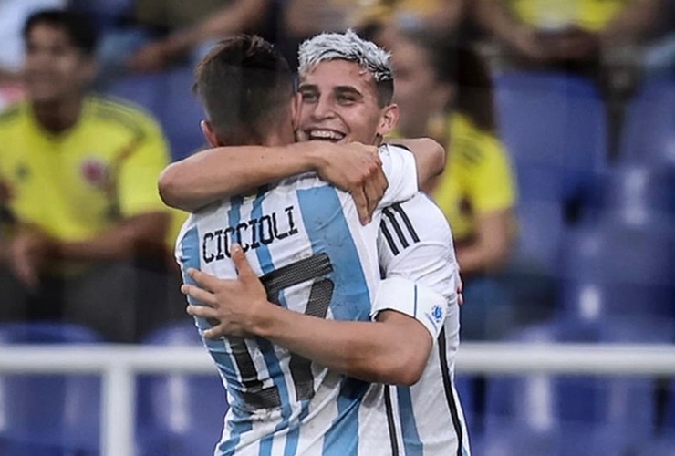 Imagen de Sudamericano Sub 20: Argentina le gan&oacute; 1 a 0 a Per&uacute; y sue&ntilde;a con clasficar