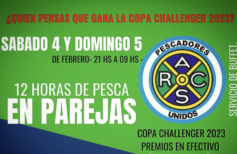 Imagen de Copa Challenger de Pesca en el Rowing Club.