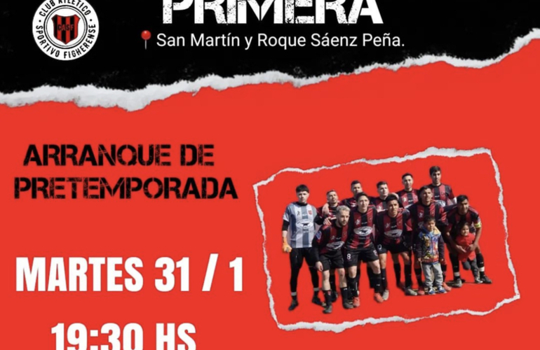 Imagen de Inicio de pretemporada 2023 para Sp. Figherense en 1&ordf; divisi&oacute;n.