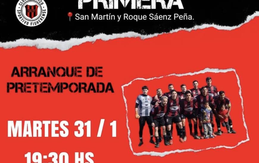 Imagen de Inicio de pretemporada 2023 para Sp. Figherense en 1&ordf; divisi&oacute;n.