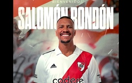 Imagen de Salom&oacute;n Rond&oacute;n, firm&oacute; y entren&oacute; como nuevo jugador de River Plate.