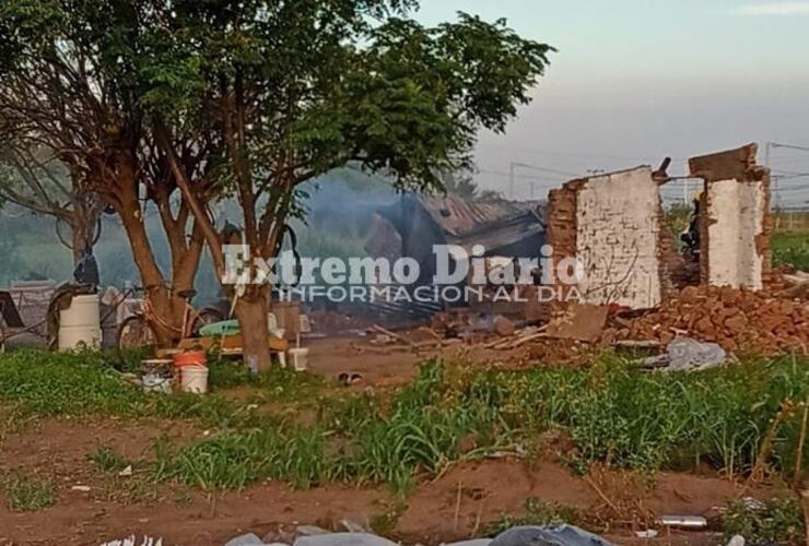 El fuego fue controlado por los bomberos