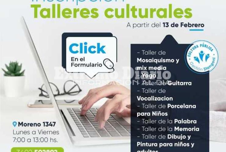 Imagen de Fighiera: Inscripción para los talleres culturales