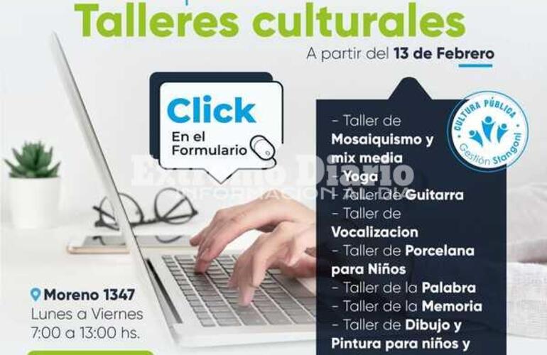 Imagen de Fighiera: Inscripción para los talleres culturales