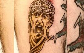 Imagen de El tatuaje surrealista de &Aacute;ngel D&iacute; Mar&iacute;a y la Copa del Mundo que se hizo viral en redes sociales
