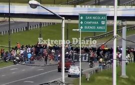 Imagen de Martes con piquete en la autopista Rosario-Buenos Aires por una protesta nacional