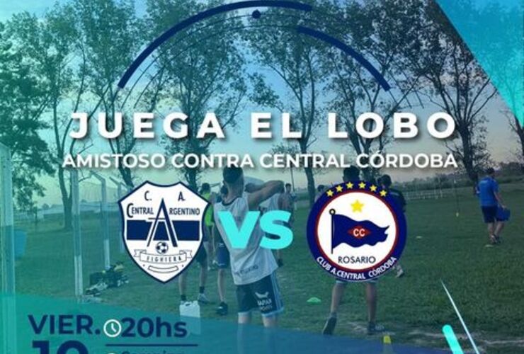 Imagen de Central Argentino jugará un amistoso en 1ª división ante Central Córdoba.