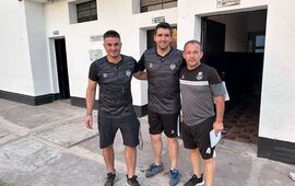 Matteo, Baigorria y Penessi el cuerpo t&eacute;cnico del �Panza�.