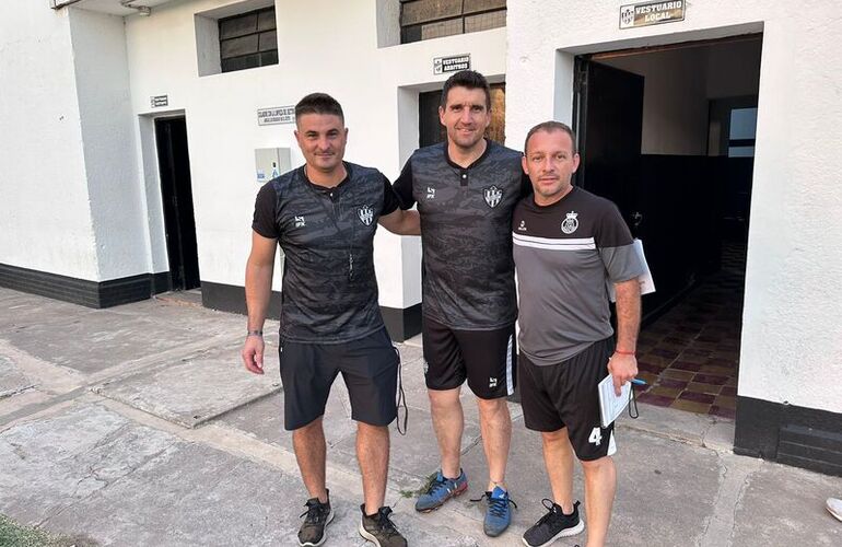 Matteo, Baigorria y Penessi el cuerpo t&eacute;cnico del �Panza�.