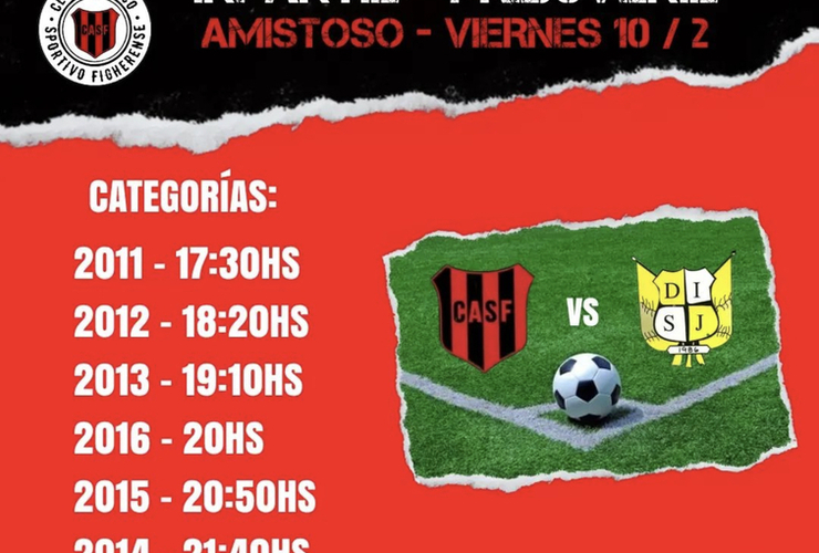 Imagen de Jornada amistosa entre Figherense y Dep. San Jos&eacute; en Infantiles y Pre Juveniles.