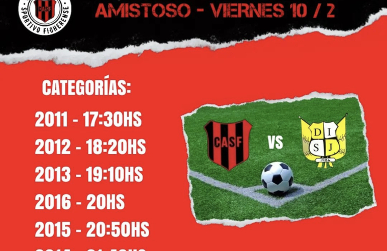 Imagen de Jornada amistosa entre Figherense y Dep. San Jos&eacute; en Infantiles y Pre Juveniles.