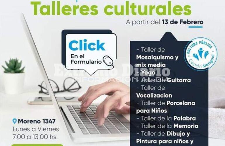 Imagen de Inscripción a los talleres culturales de Fighiera