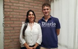 Rosa Masetro junto a Matias Derusci