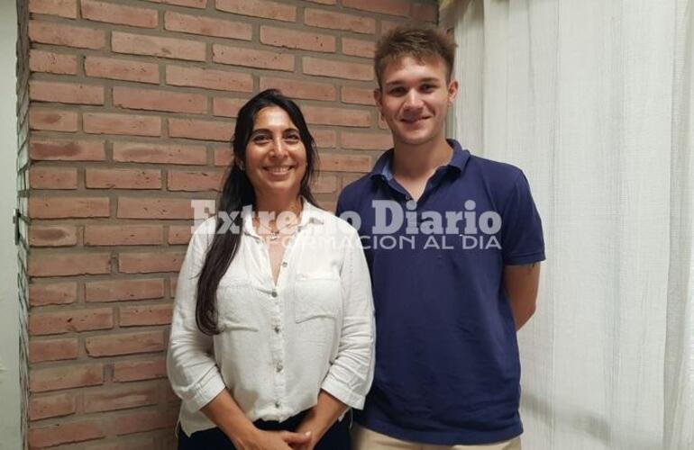 Rosa Masetro junto a Matias Derusci