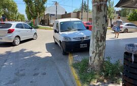 Imagen de Accidente de tr&aacute;nsito en la esquina de San Mart&iacute;n y Sarmiento