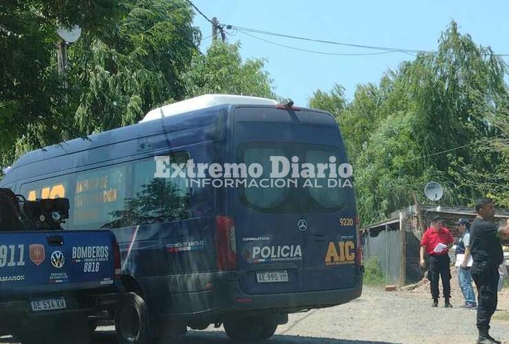 Imagen de Incendio y herido de bala