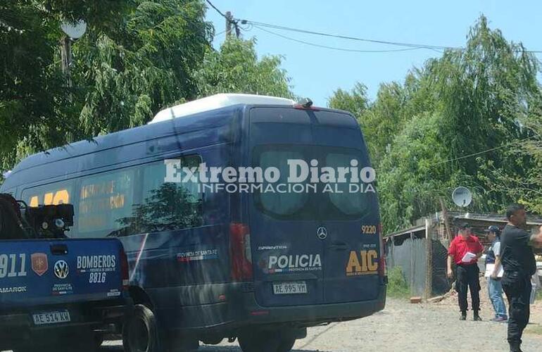 Imagen de Incendio y herido de bala