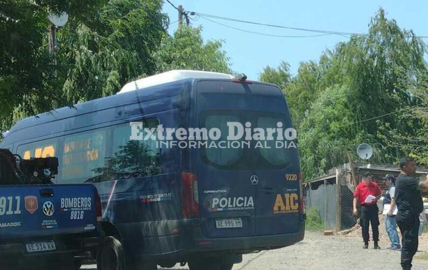 Imagen de Incendio y herido de bala