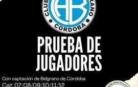 Imagen de Prueba de jugadores de Belgrano de C&oacute;rdoba en el predio de Amigos de la Estaci&oacute;n.