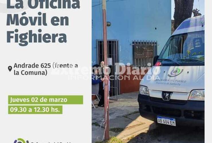 Imagen de Oficina Móvil de Defensoría del Pueblo en Fighiera