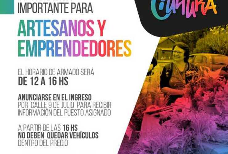 Imagen de Festival de la Cultura: Información importante para artesanos y emprendedores