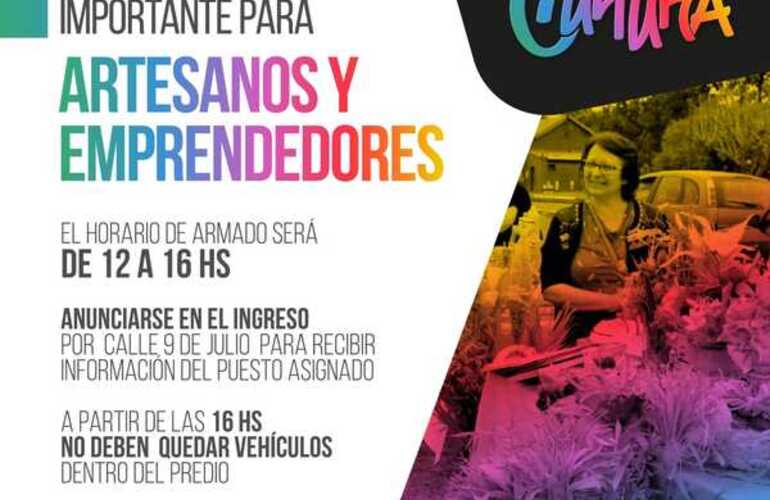 Imagen de Festival de la Cultura: Información importante para artesanos y emprendedores