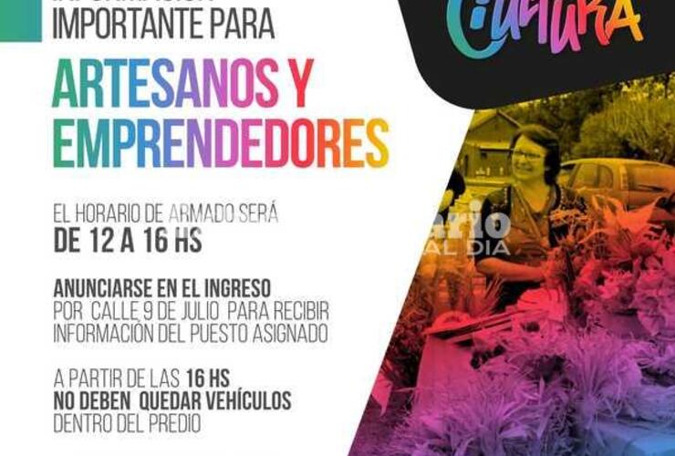 Imagen de Festival de la Cultura: Información importante para artesanos y emprendedores