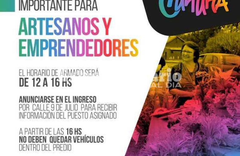 Imagen de Festival de la Cultura: Información importante para artesanos y emprendedores