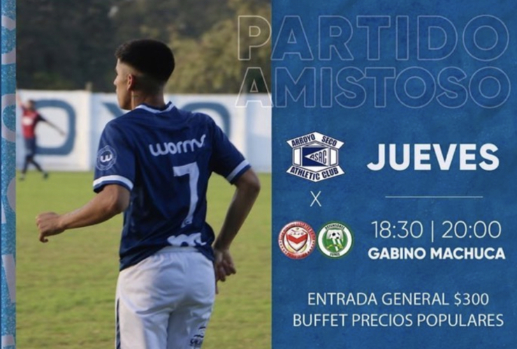 Imagen de A.S.A.C. jugar&aacute; hoy amistosos de pretemporada ante equipos regionales.