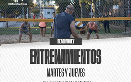 Imagen de El beach v&oacute;ley de Uni&oacute;n, contin&uacute;a entrenando en Febrero.