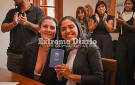 Imagen de Jorgelina y Ariana son las primeras mujeres en contraer matrimonio en Alvear