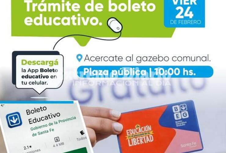 Imagen de Trámite para el Boleto Educativo Gratuito en Fighiera